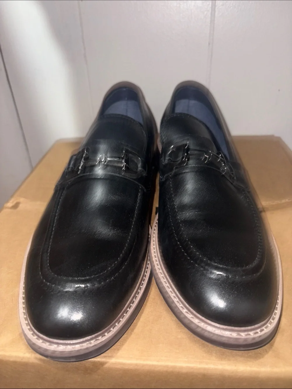 Steve Madden Leather Men’s Slip-On Dress Loafers size 10M